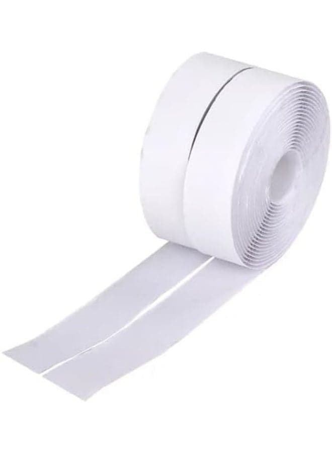 Reusable Velcro Tape - 2.3m wide x 1m long - White - Strong Fastener Clip for Home and Office Mounting Tape (6)