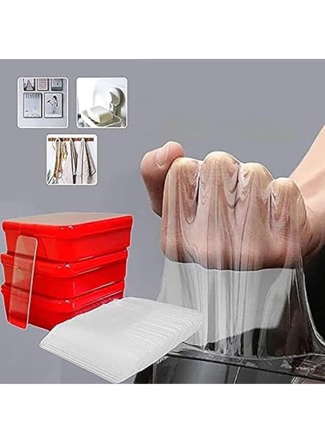 Multifunctional double sided adhesive tape sticky adhesive with rectangular box clear double sided tape interior mounting tape for wall removable strips reusable adhesive tape (٣)