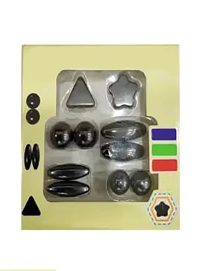 Shapes of Magnet Stones Set for Physics Experiments Learning Playing for All Fridge Magnet Pack of 10 for Kids,for Return Gifts Basic & Life Skills Toys