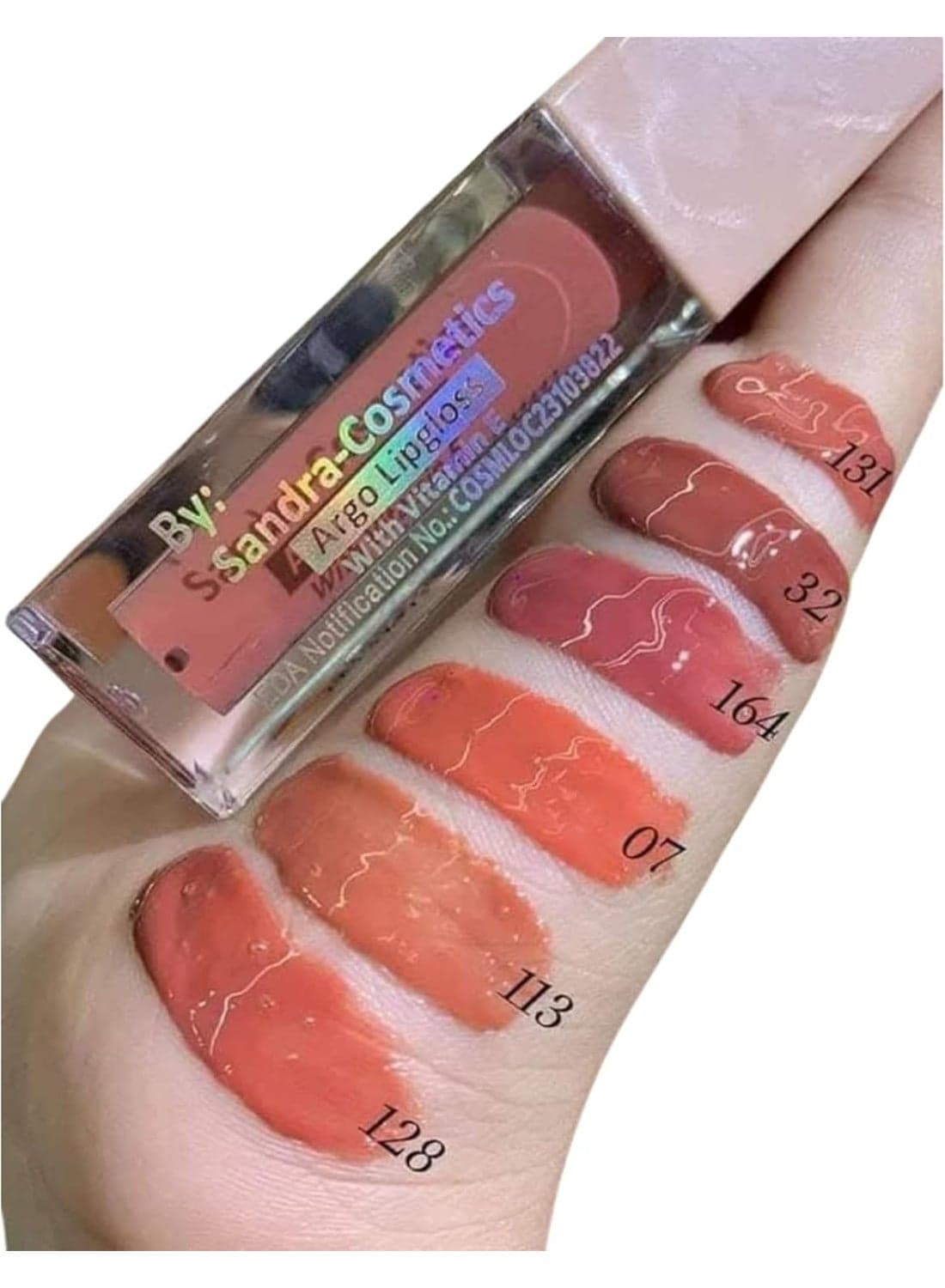 Sandra Transparent Lip Gloss Gel for Full Glossy Lips – Ultra Shine, Smooth Finish, Luxury Acrylic Packaging, Professional Lip Makeup-(05) (٥)