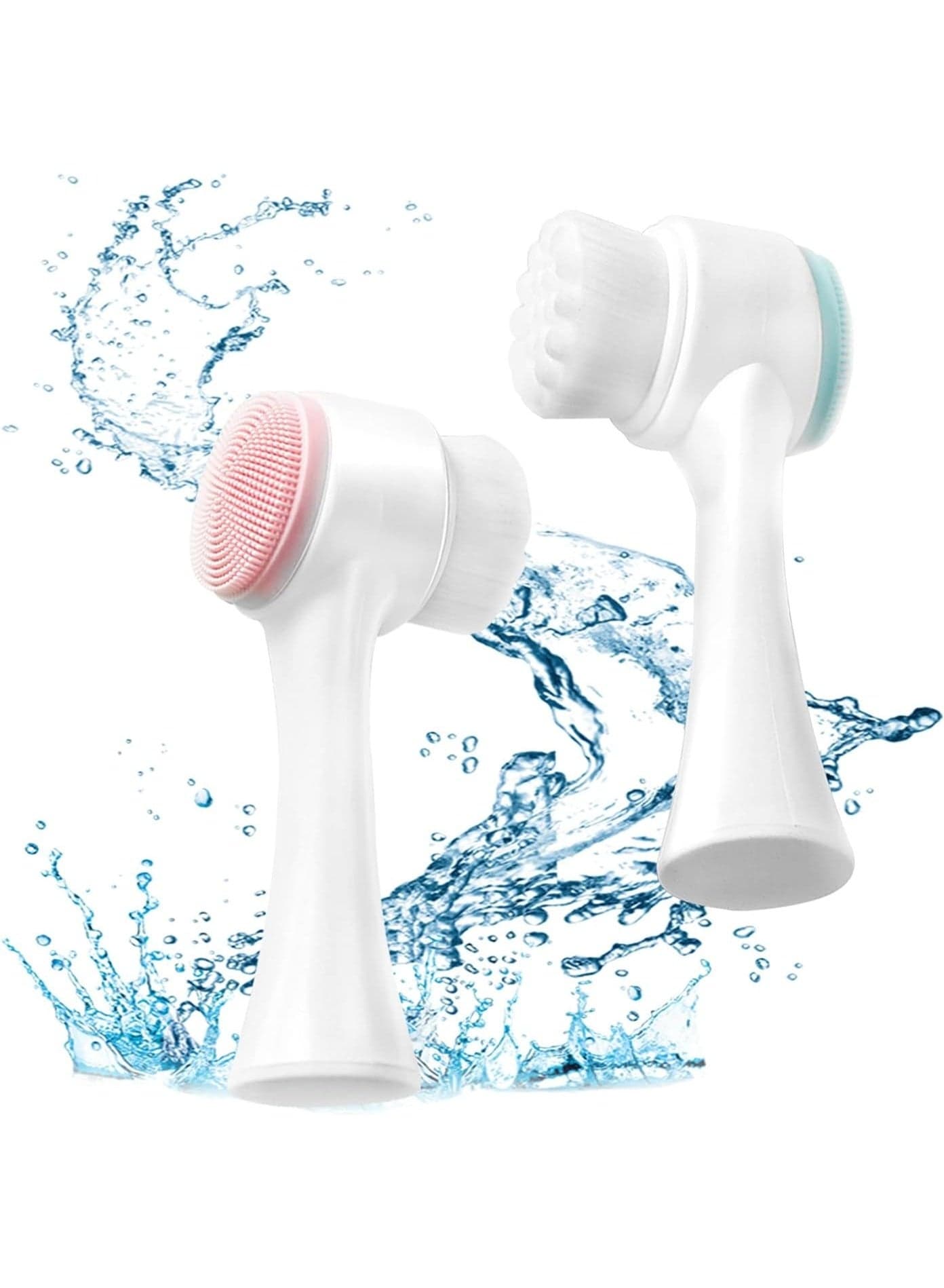 Facial Cleansing Brush – Double-Sided Blackhead & Exfoliating Tool for Smooth, Clean Skin-Multicolour