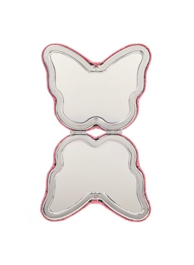 Foldable Butterfly Travel Makeup Mirror – Portable Handheld Vanity Mirror with 10x Magnification (7)