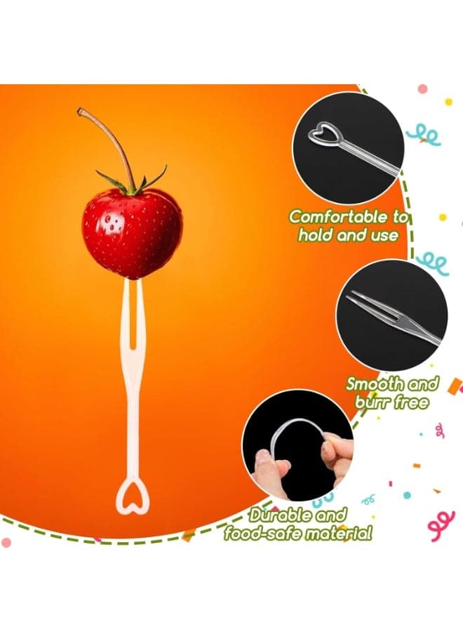 29Fruit Forks – Sturdy Mini Plastic Forks for Birthday Parties, Weddings, Baby Showers, Family Gatherings, Catering & Events Forks & Fork Sets (5)