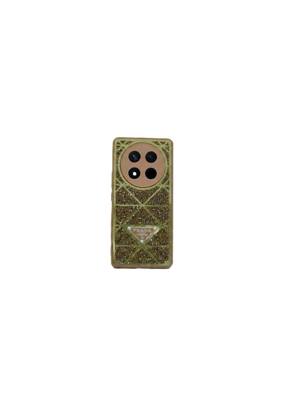 Crystal-Studded Case, Shock-Compatible with Honor X9C Resistant, Durable, Fingerprint-Resistant Back Cover - A Stylish And Luxurious Mobile Phone Accessory (Gold)