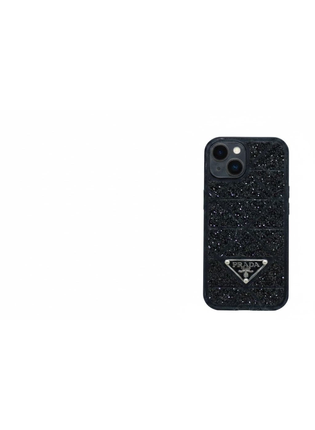 Crystal-Studded Case, Shock-Compatible with Iphone 14 Resistant, Durable, Fingerprint-Resistant Back Cover - A Stylish And Luxurious Mobile Phone Accessory (Black)