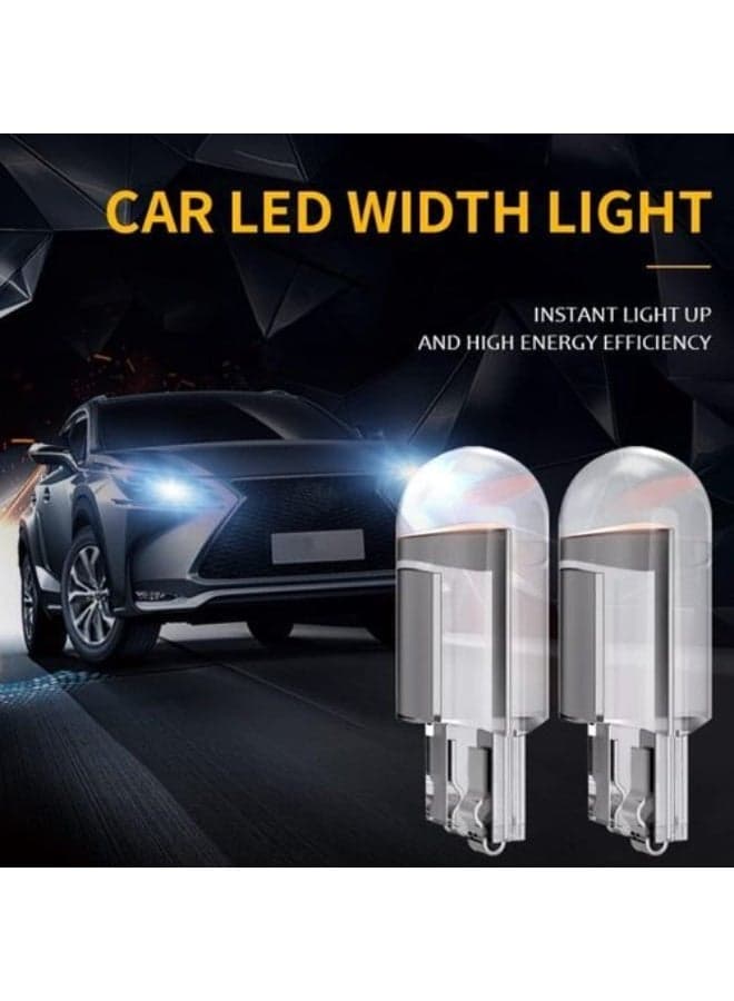 5W LED Parking Light, 2 PCs, Universal Glass Enclosed, Super Bright, for Car, Bike, Motorcycle (White) Vehicle Headlights (٤)