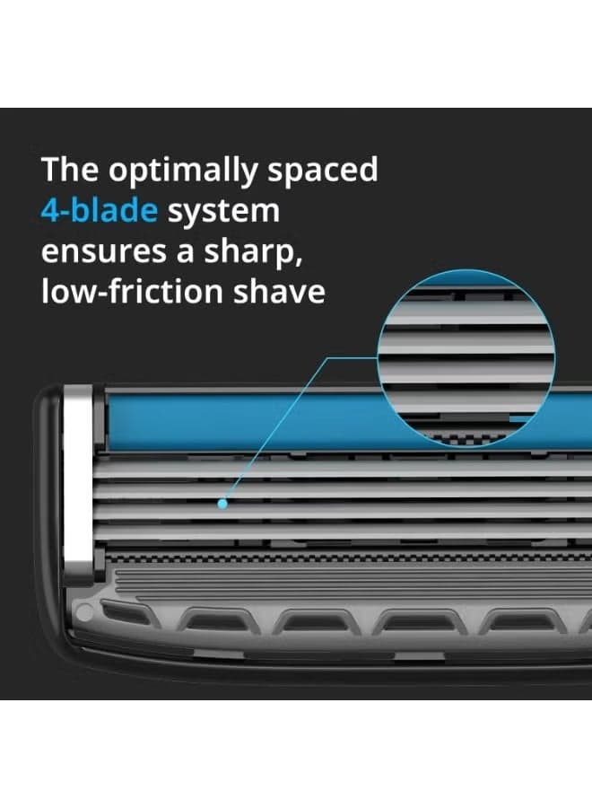 DORCO Pace 4 Pro Disposable Razor - 4 Blade System for Ultra Smooth Shave - Portable Men's Razors & Blades (٩)
