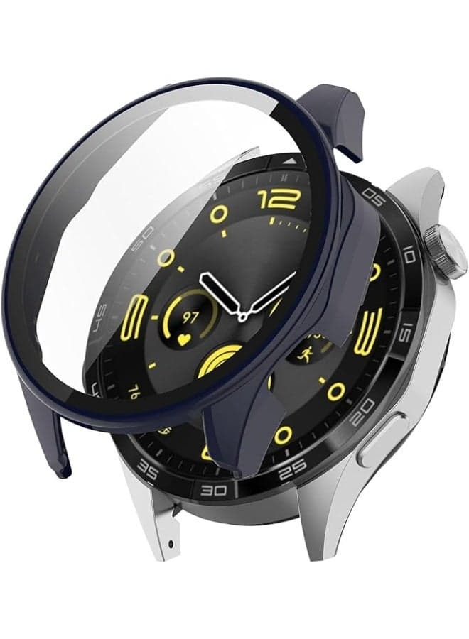 Protective Case with Screen Protector for Huawei Watch GT4 46mm, Full Coverage Hard Polycarbonate Protective Case - dark blue Smartwatch Cases & Covers