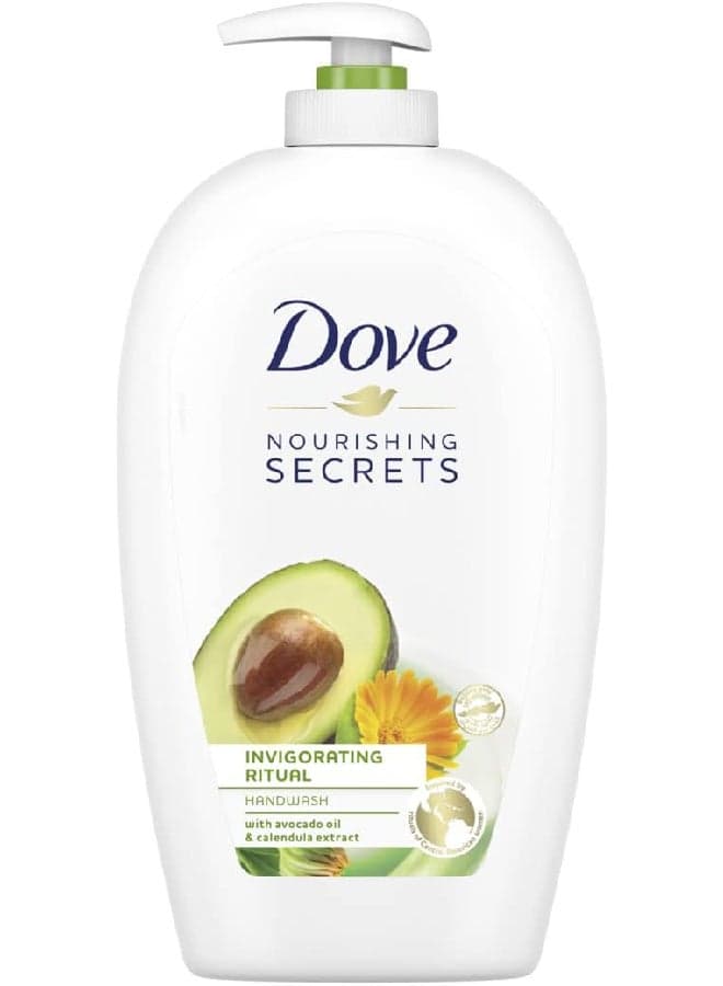 Dove Nourishing Secrets Hydrating Handwash, Made with avocado oil & calendula extract Moisturize and Nourish White 500ml Soaps