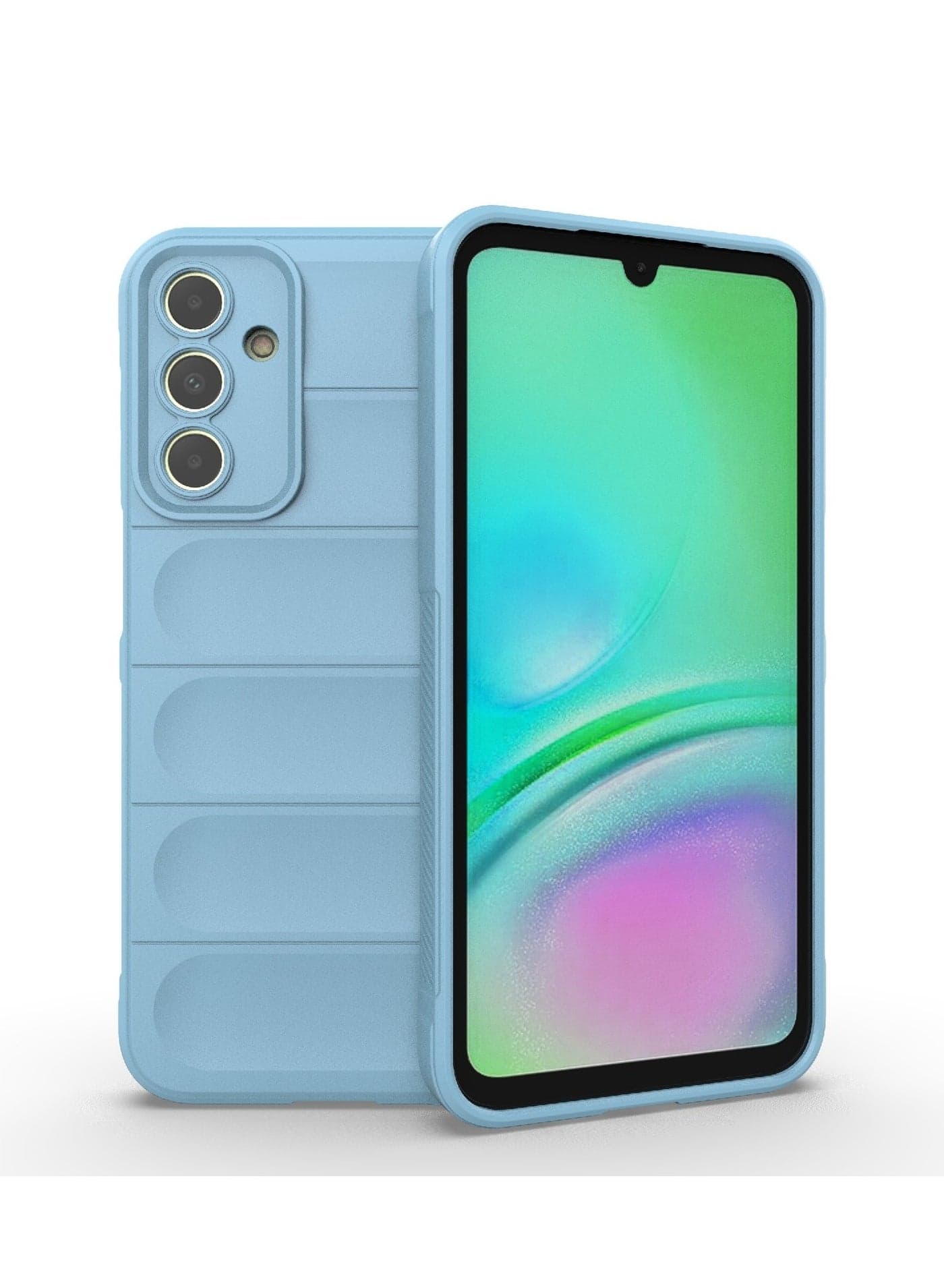 Phone case cover Magic Shield TPU + Silicone Shockproof Phone Case For Samsung galaxy A15 (Light Blue)