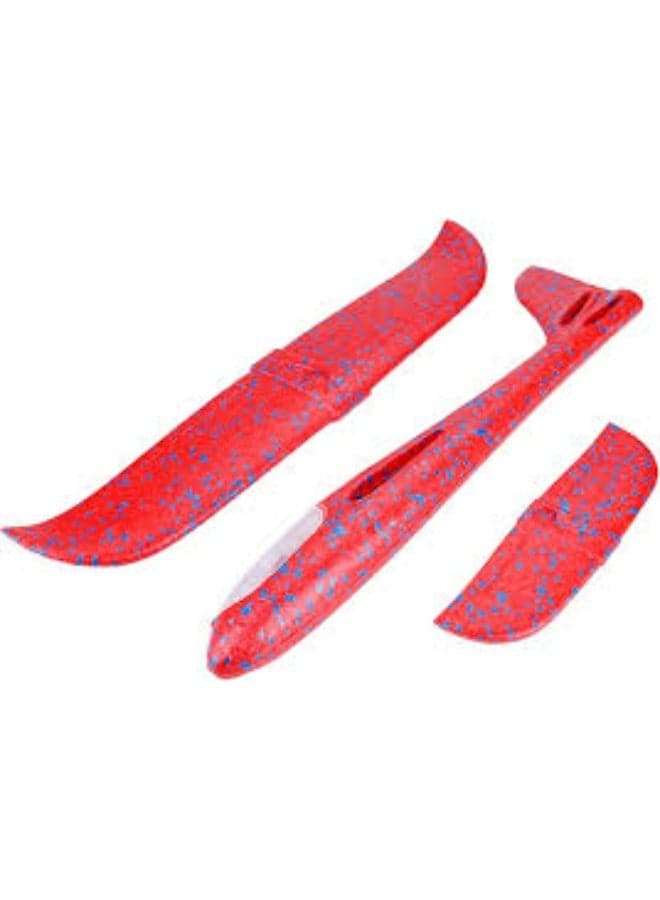 Foam Airplane Glider Set - Red, Green, Blue, Orange - Outdoor Fun for Kids Kid's Sports (٥)