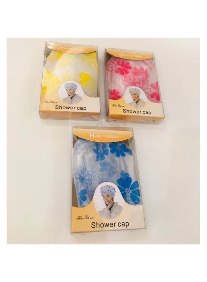Plastic Shower Caps 1pcs Multi colour and shape (3)