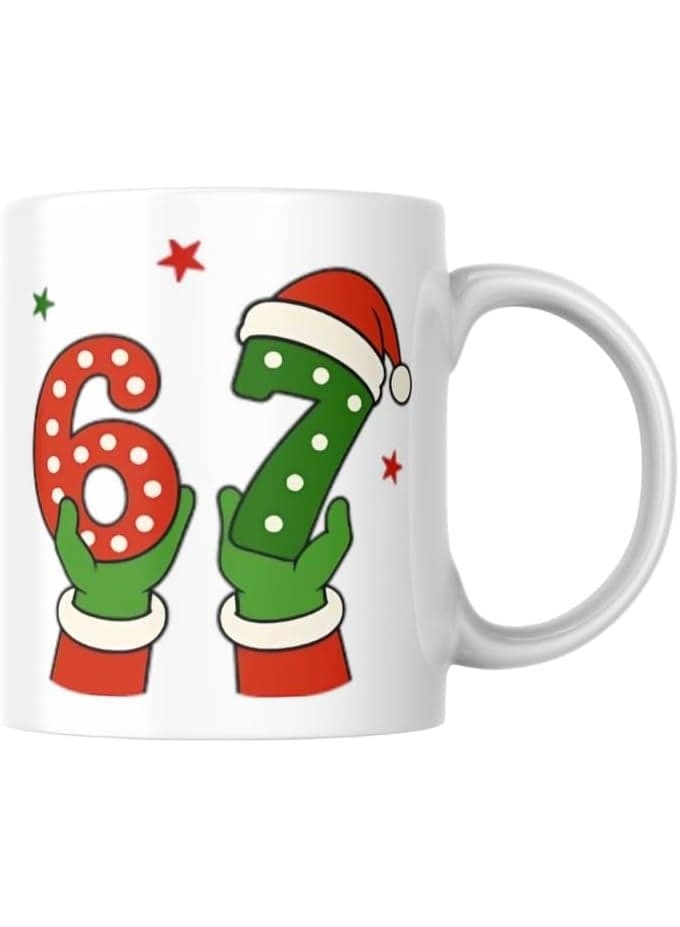 VoY Printed Ceramic Mug – Trendy Quote 67 Design – Premium Quality Coffee Cup – Ideal for Office and Gifting – 330ml – JB3112TJ