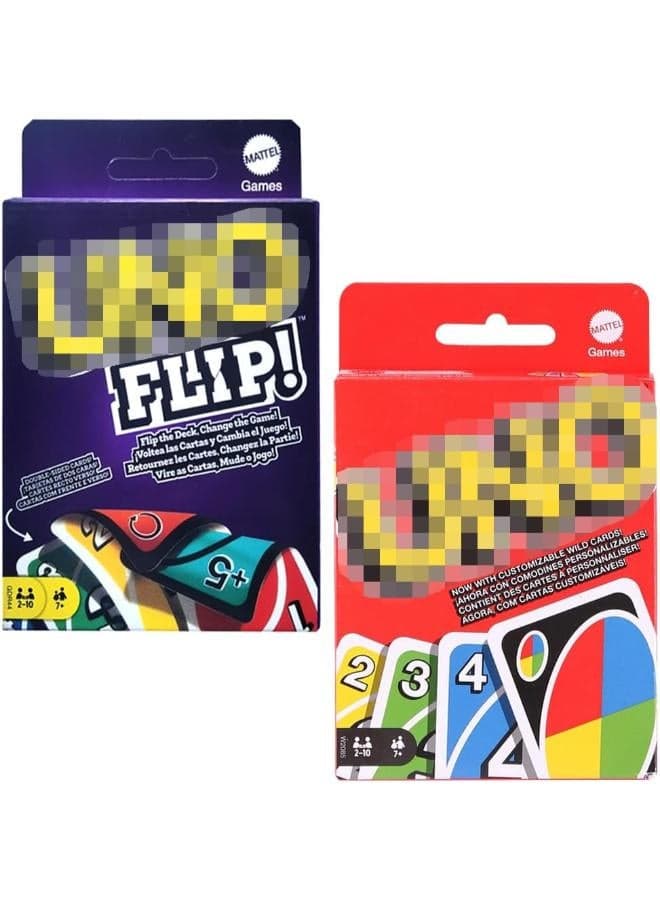 U-NO Card Game: 2-Pack, 112 Cards Each, Ages 7+, Classic Matching Game for 2-10 Players (٢)