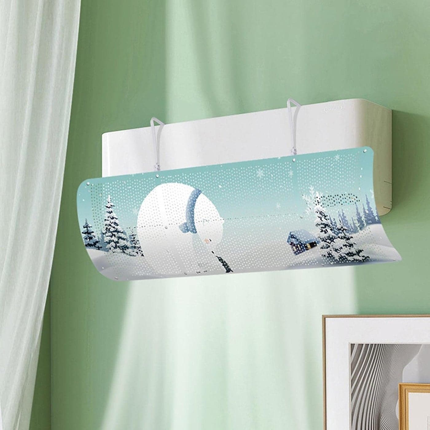Air Conditioner Deflector, Retractable Air Conditioning Deflector Deflector D... (٢)