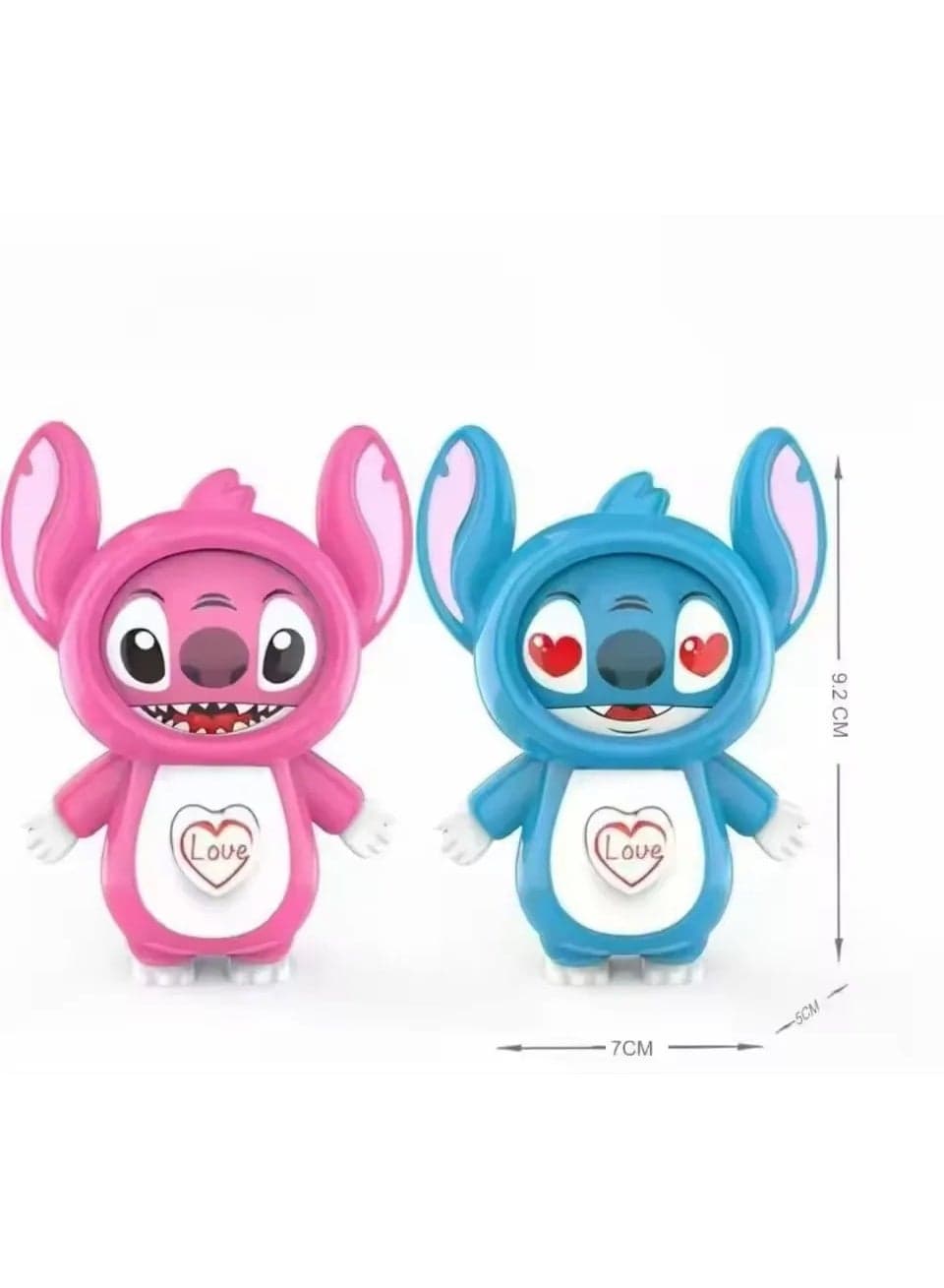 Squeeze Face Changing Stitch , Squeeze Out, Cute Emoji Face Changing Doll, Novelty Toy Doll, Keychain Doll 1pcs (Pink) Brain Teasers (٤)