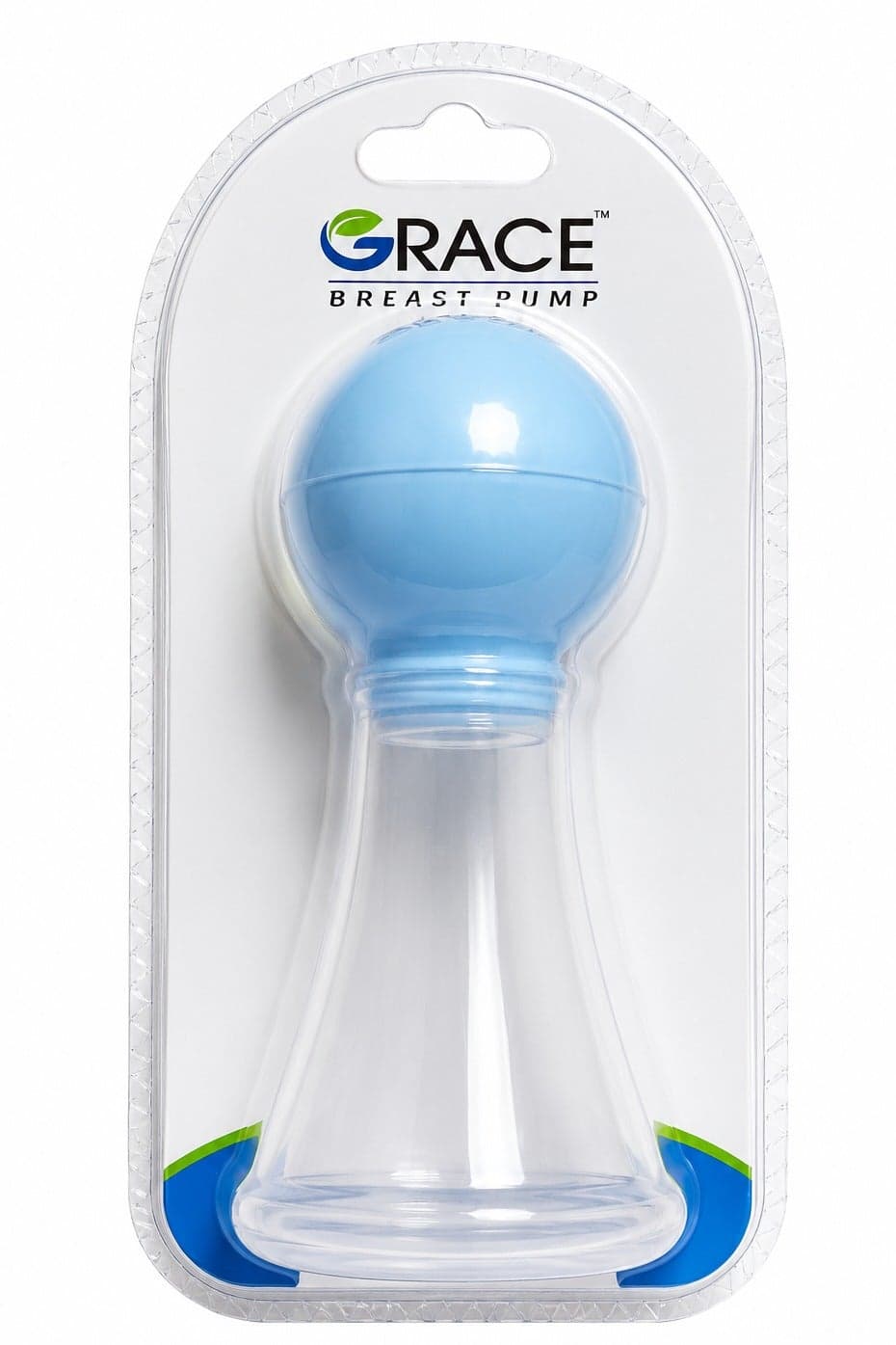 Grace Manual Breast Pump – Silicone – Easy to Use – Blue