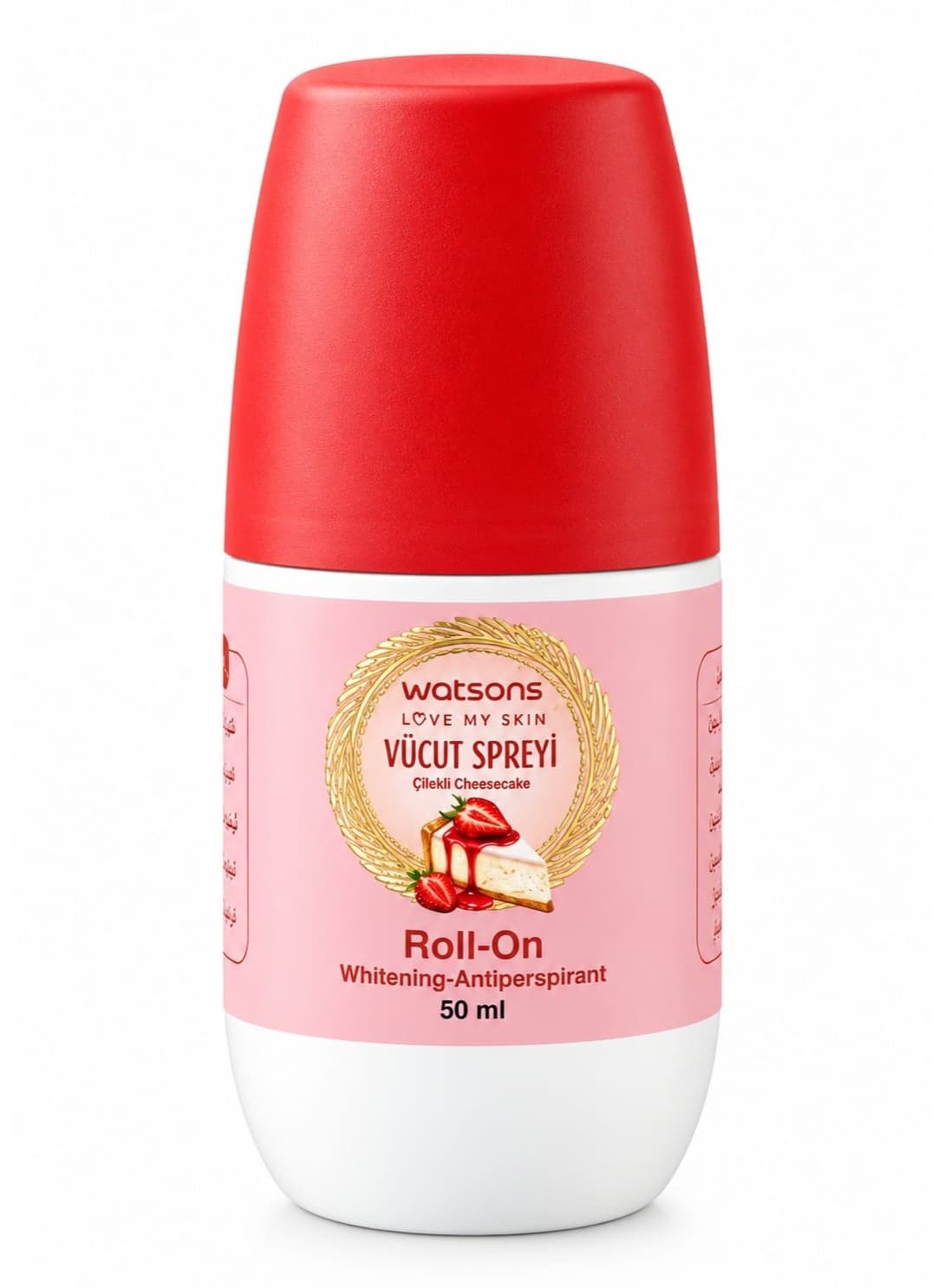 Watsons Strawberry Cheesecake Whitening-Antiperspirant Roll-On 50ml Deodorants & Antiperspirants