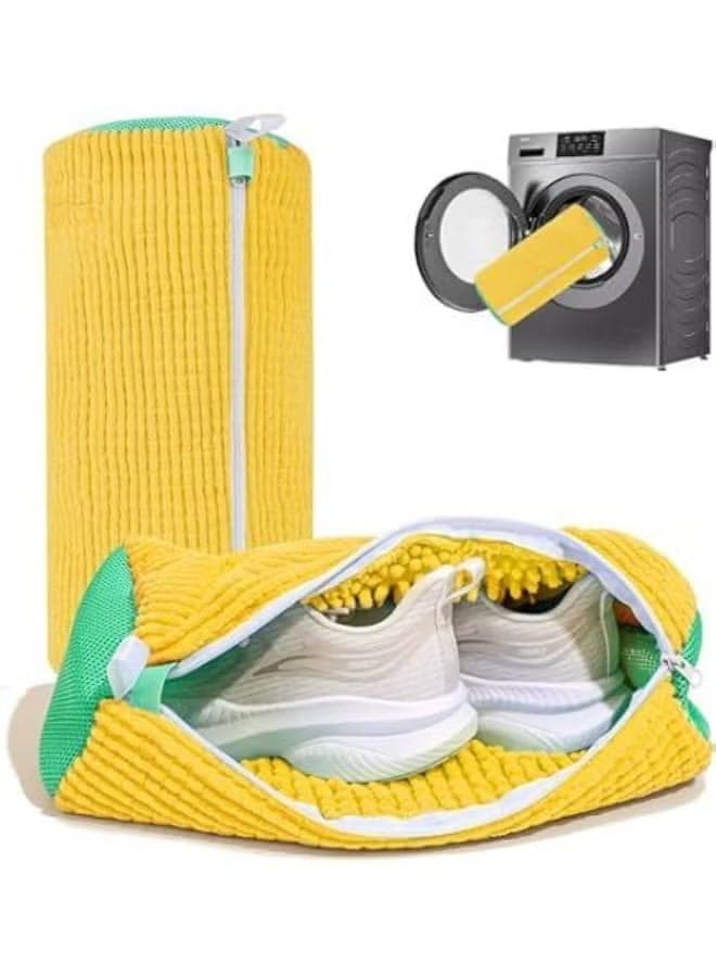 Shoe, boot, and sneaker washing bag - Washing machine shoe bag - Reusable and hanging shoe washing bag for washer and dryer, washing machine shoe bag for all types and sizes of shoes - Multicolor Travel Laundry Bags