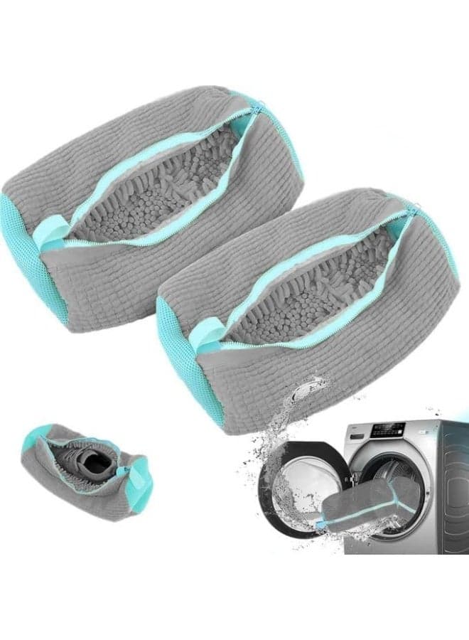 Shoe, boot, and sneaker washing bag - Washing machine shoe bag - Reusable and hanging shoe washing bag for washer and dryer, washing machine shoe bag for all types and sizes of shoes - Multicolor Travel Laundry Bags (2)