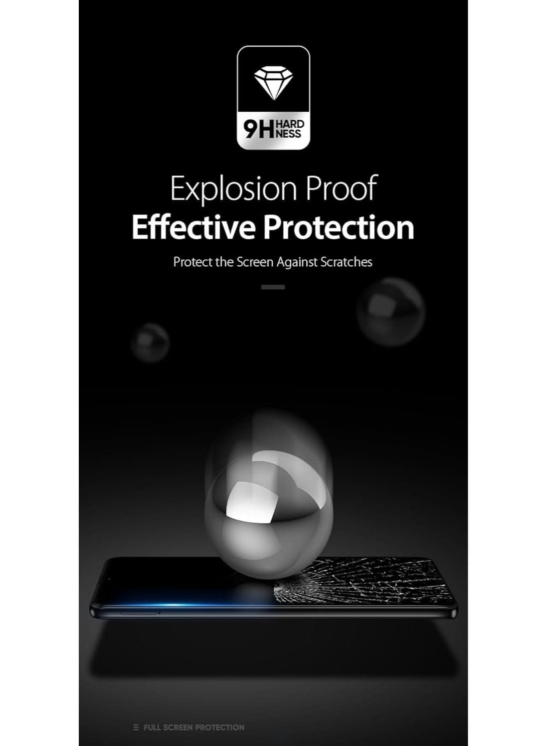 DUX DUCIS 9D Tempered Glass Screen Protector, Designed for Realme C55, Medium Alumina Glass Film Full Glue HD Clear Phone Screen Protector - Black (1-Pack) Mobile Screen Protectors (3)