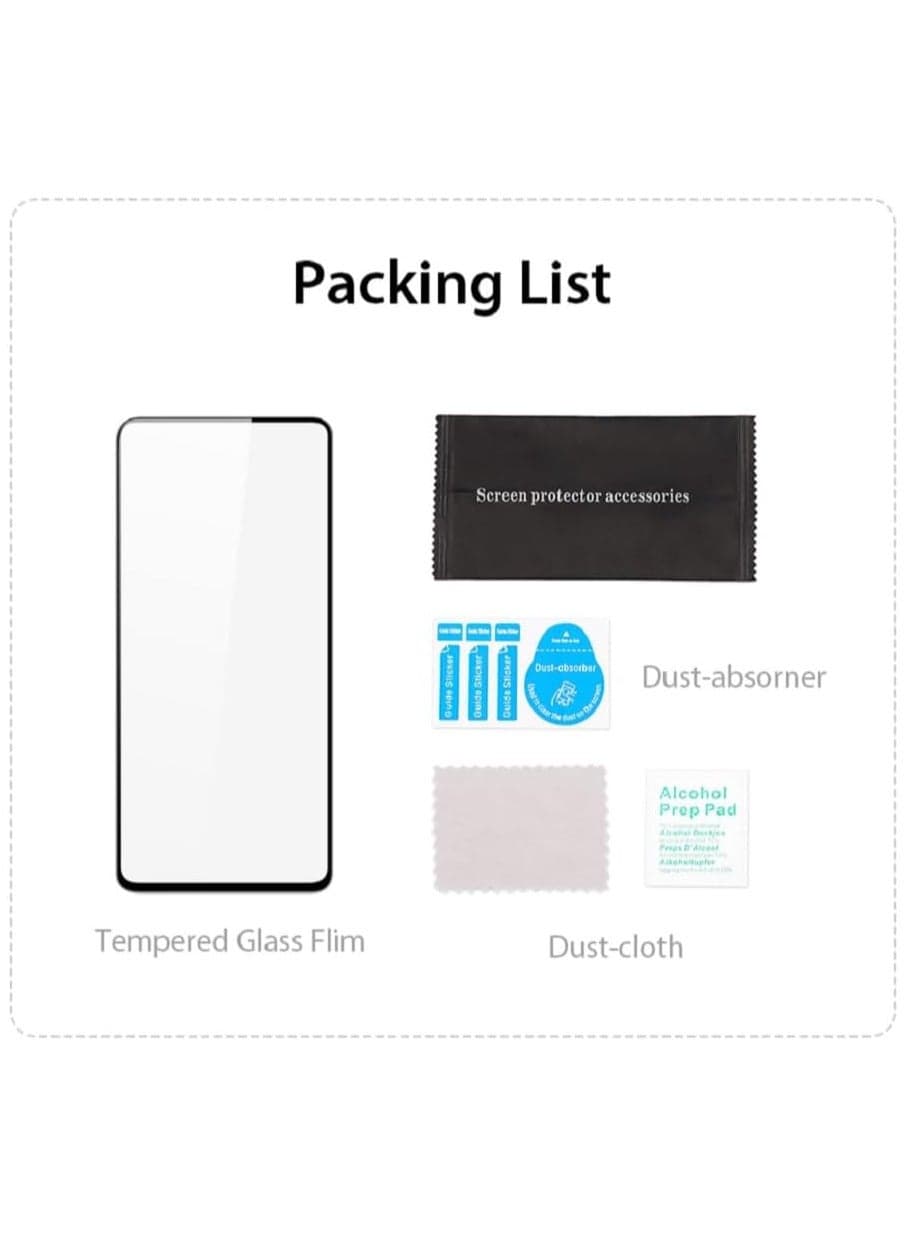 DUX DUCIS 9D Tempered Glass Screen Protector, Designed for Realme C55, Medium Alumina Glass Film Full Glue HD Clear Phone Screen Protector - Black (1-Pack) Mobile Screen Protectors (9)