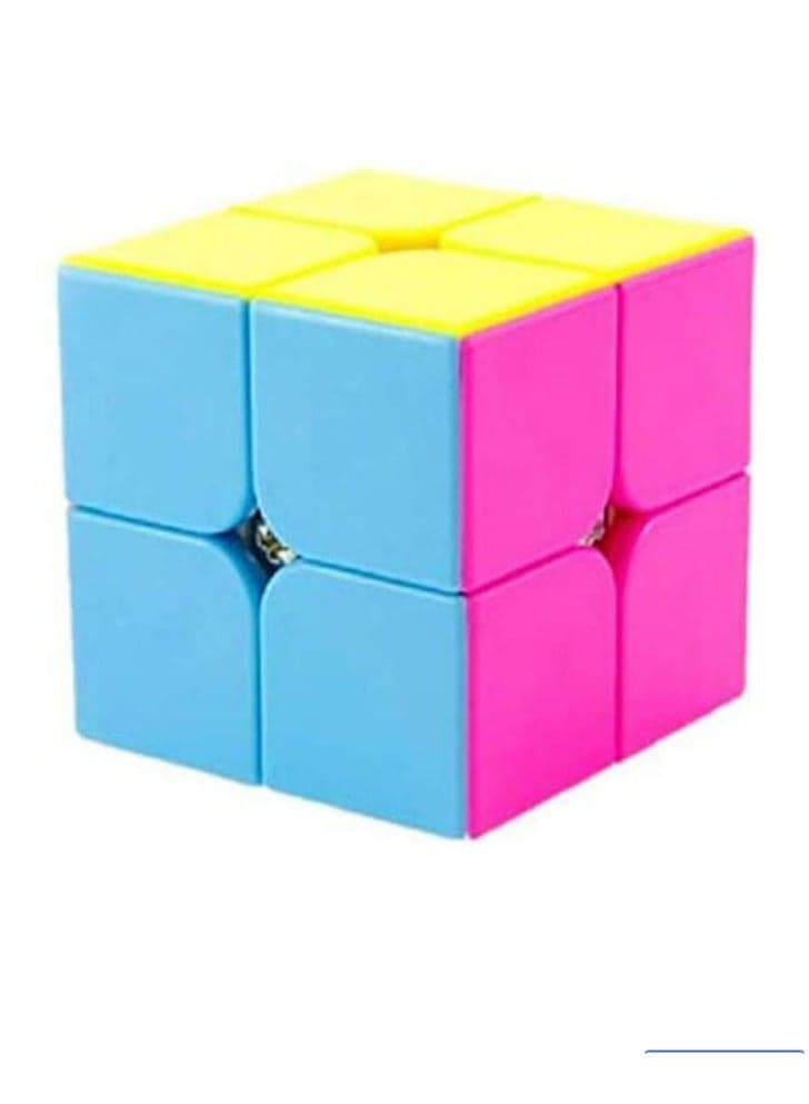 2 x 2 x 2 PVC Sticker Cube Classic Rubik's Speed Cube Magic Fidget Cubes for Kids Brain Teasers