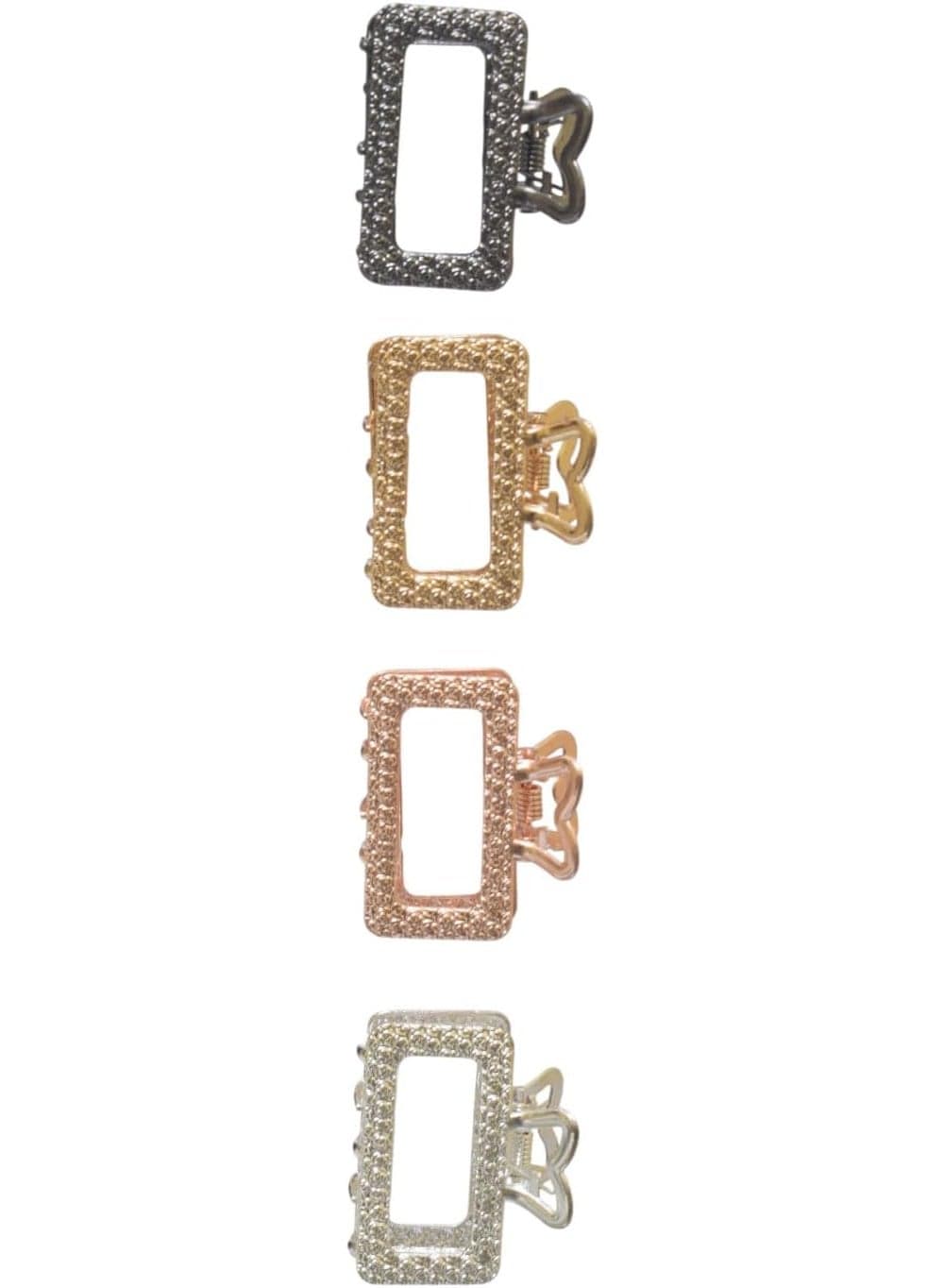 Girls' Hair Clips 4-Piece Set - Multicolored