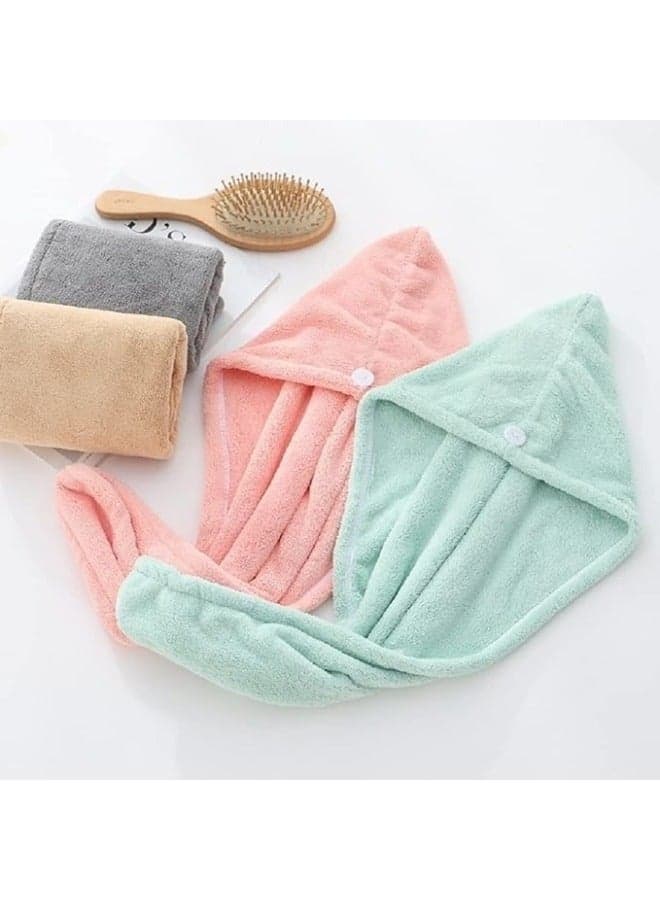 Luxury Microfiber Towel Turban for Women & Girls – Quick Dry Cap for Styling & Sleep – Gentle, Protective Wrap for Frizz-Free, Smooth Hair – Lightweight & Durable Bath Towels (3)