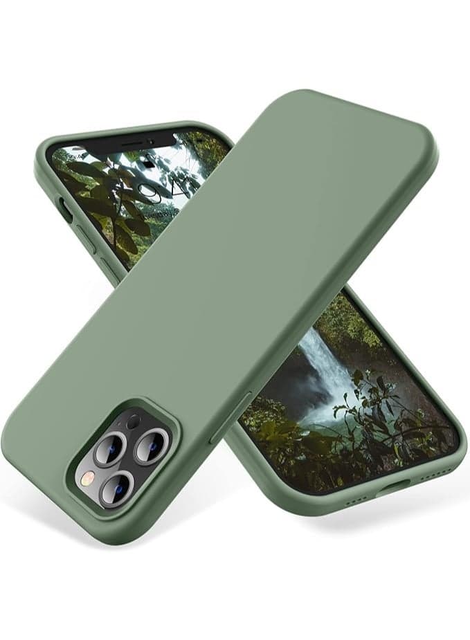 Silicone Phone Case Compatible with Apple iPhone 12 Pro Max - Made of Silicone and Soft TPU - green Cases & Covers
