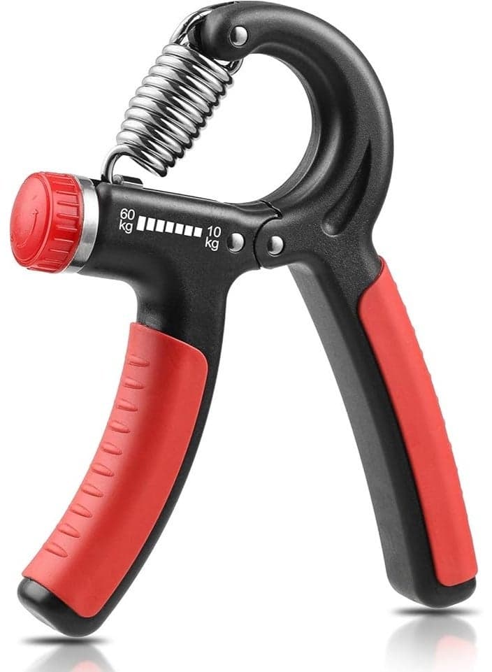 Professional Adjustable Hand Grip Strengthener from 5kg to 60kg – For Strengthening Fingers, Wrists, and Forearms - Orange (٣)