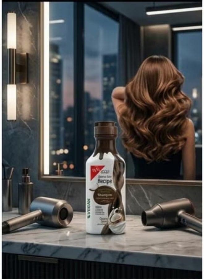 Eva Optimum Care Recipe Shampoo Hair Nourishing Blend Coconut Scent - 350 Ml (5)