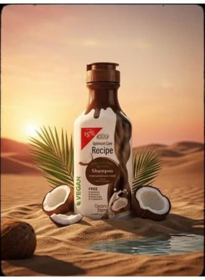 Eva Optimum Care Recipe Shampoo Hair Nourishing Blend Coconut Scent - 350 Ml (2)