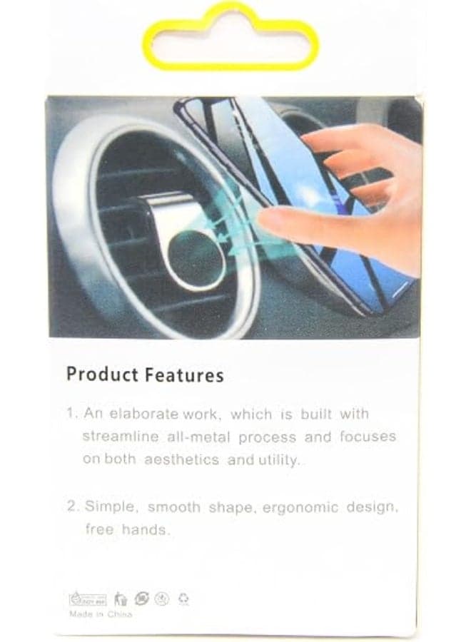 Magnetic Car Air Vent Phone Holder – Strong Magnetic Car Mount – Universal Smartphone Holder – Black Car Mobile Holders (3)