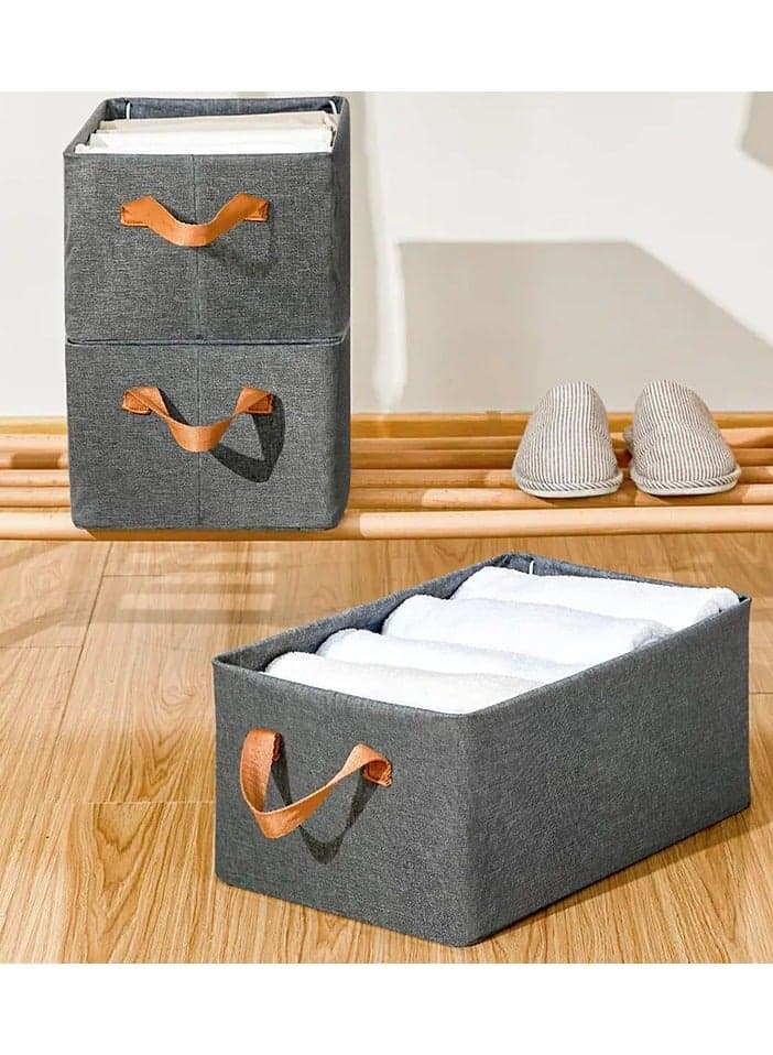 Oxford Storage Box for Clothes, Towels, Bedding, Foldable, 48*30*18cm Tool Organizers (٤)