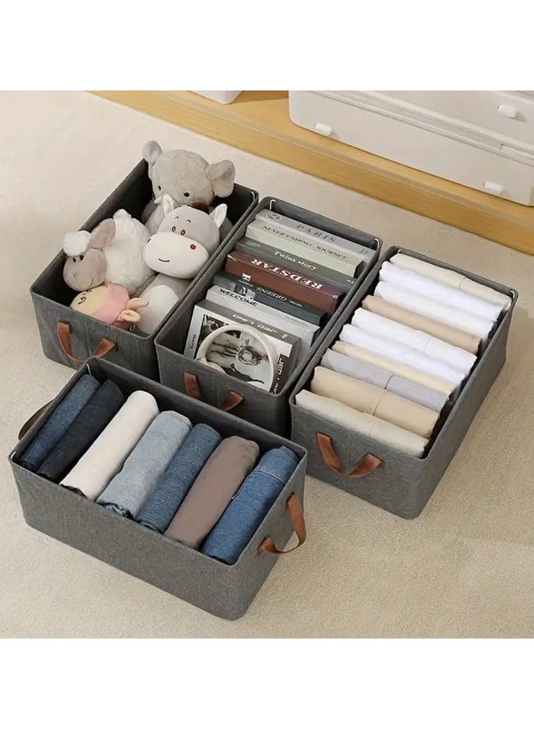Oxford Storage Box for Clothes, Towels, Bedding, Foldable, 48*30*18cm Tool Organizers (٣)