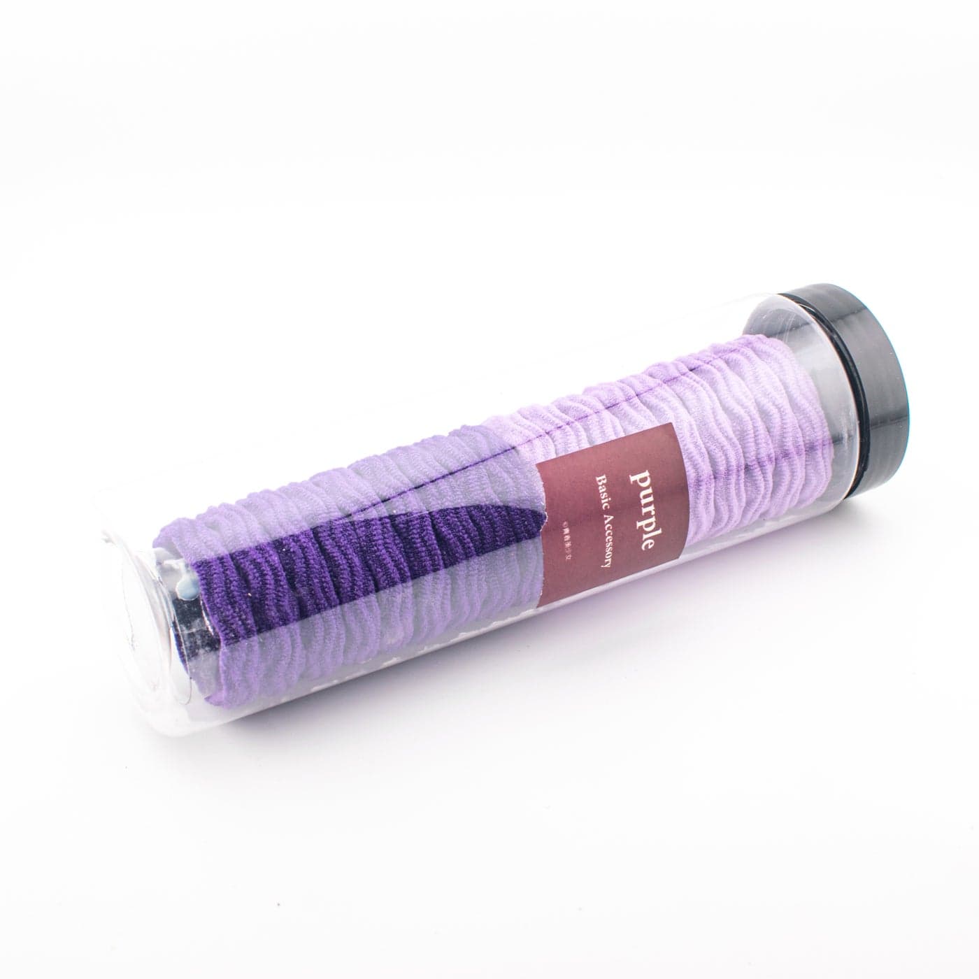 Box of Multi Pcs Purple Elastic Hair Ties, Qty may vary (2)