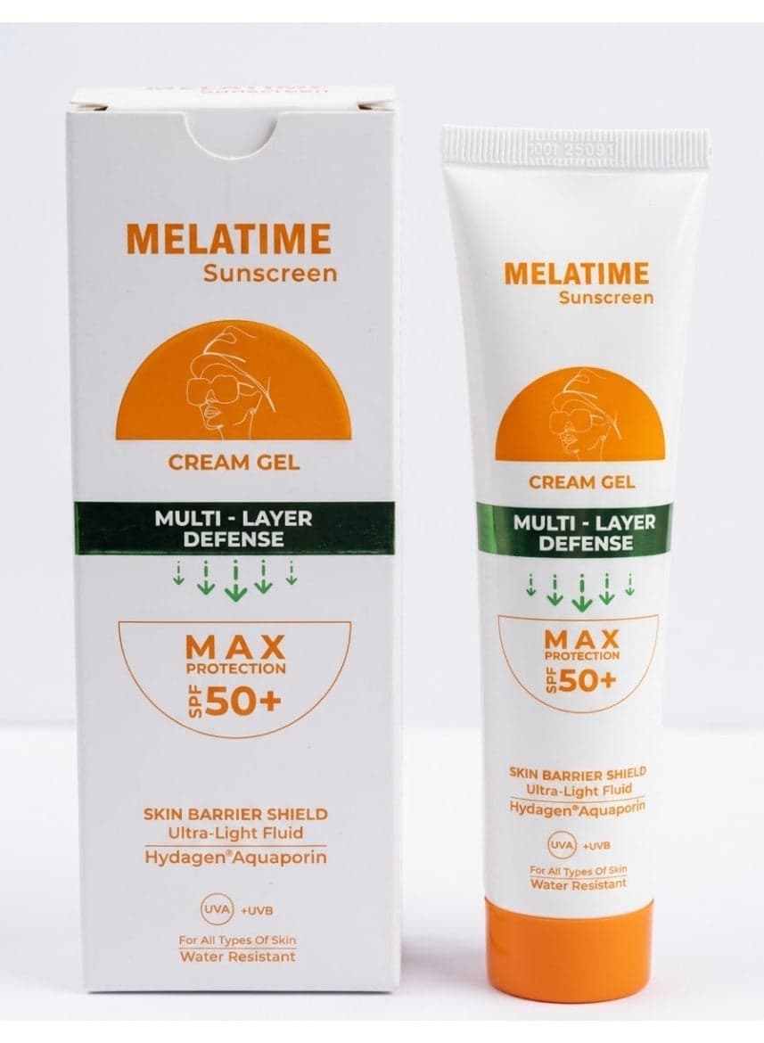 Melatime sunscreen cream gel spf50 60ml