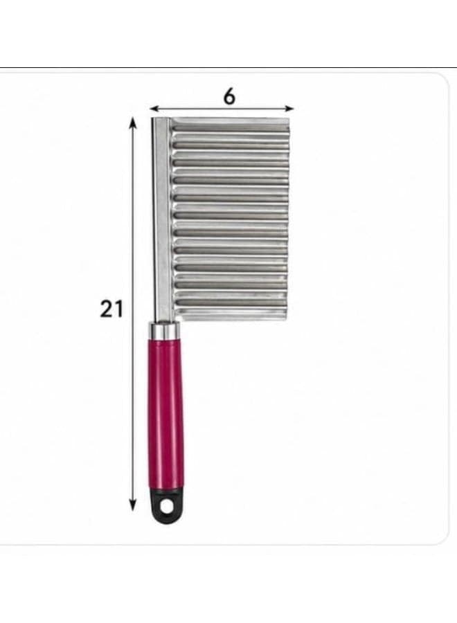 A pickle slicer is a handy and useful tool in the kitchen because it lets you cut pickles easily and quickly, and it usually comes with sharp blades to make cutting easier. Kitchen Cutters (٥)