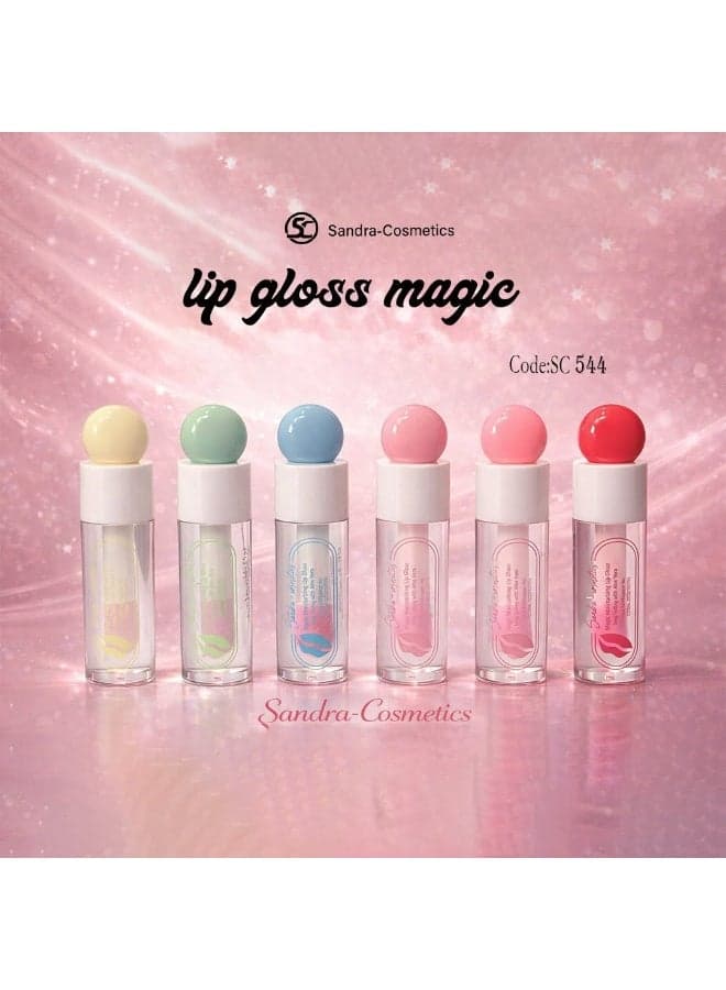 Magic Moisturizing Lip Gloss with Aloe Vera Extract High Shine Hydrating Lip Care Long Lasting Glossy Finish 5ml SC544 Color 01 (7)