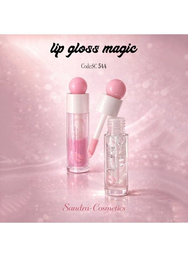 Magic Moisturizing Lip Gloss with Aloe Vera Extract High Shine Hydrating Lip Care Long Lasting Glossy Finish 5ml SC544 Color 01 (6)