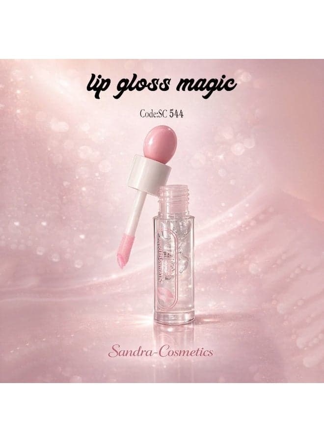 Magic Moisturizing Lip Gloss with Aloe Vera Extract High Shine Hydrating Lip Care Long Lasting Glossy Finish 5ml SC544 Color 01 (5)