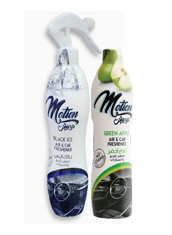 Air Freshener (Black Ice + Green Apple Spare) Special Offer 800 ml Household Air Fresheners