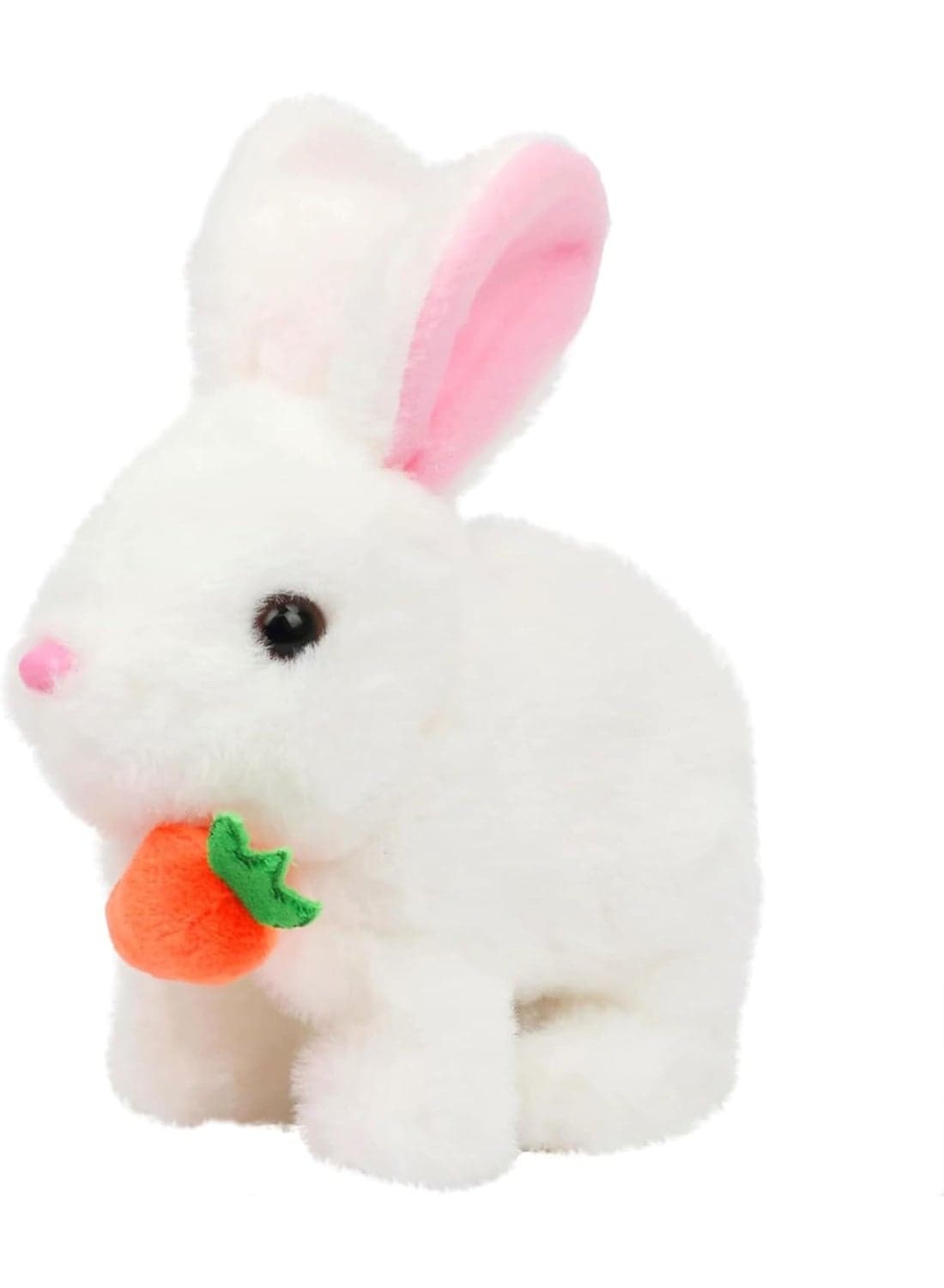 Naughty Bunny Toy for Kids 7 Inch x 7 Inch Interactive Dancing Rabbit with Music and Cheerful Sounds Electric Cute Animal Toy Moving Bunny for Toddlers Boys & Girls Fun Gift