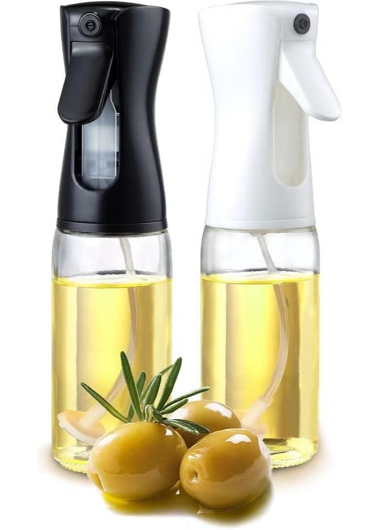 Oil sprayer for cooking, grilling, and air fryer use – Stylish refillable bottle for spraying olive oil, vinegar, or water – Versatile and ideal for salads and baking Oil Dispensers (١٠)