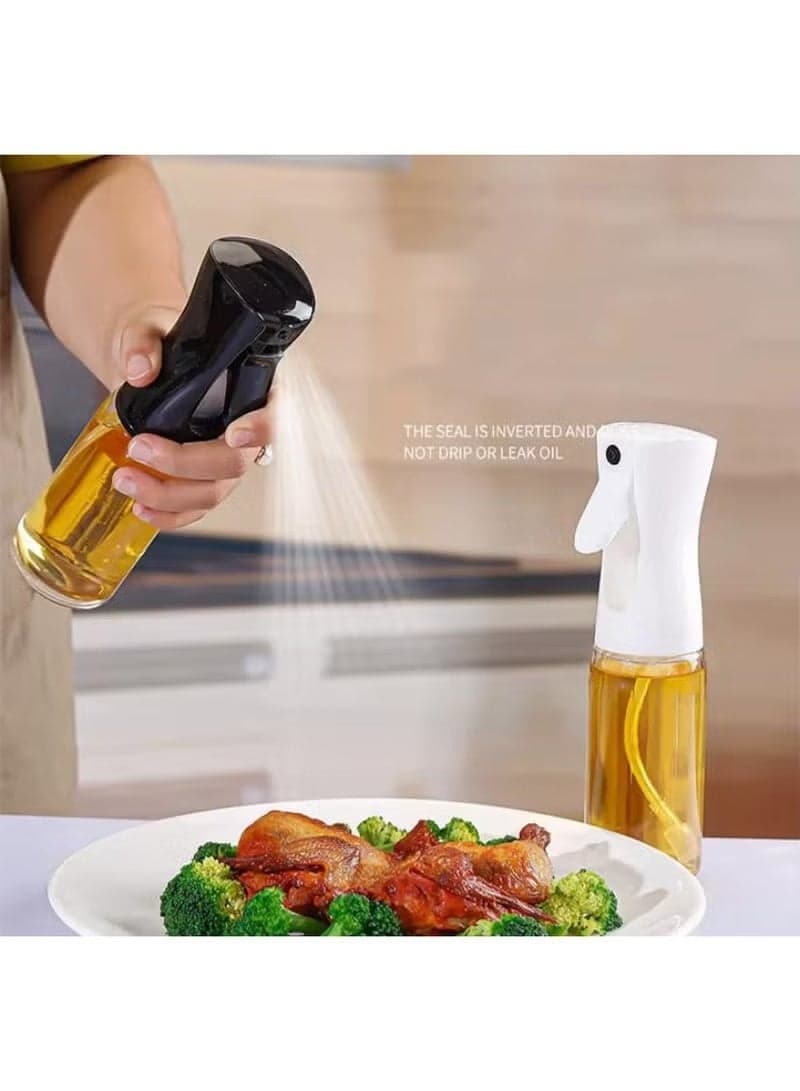 Oil sprayer for cooking, grilling, and air fryer use – Stylish refillable bottle for spraying olive oil, vinegar, or water – Versatile and ideal for salads and baking Oil Dispensers (٩)