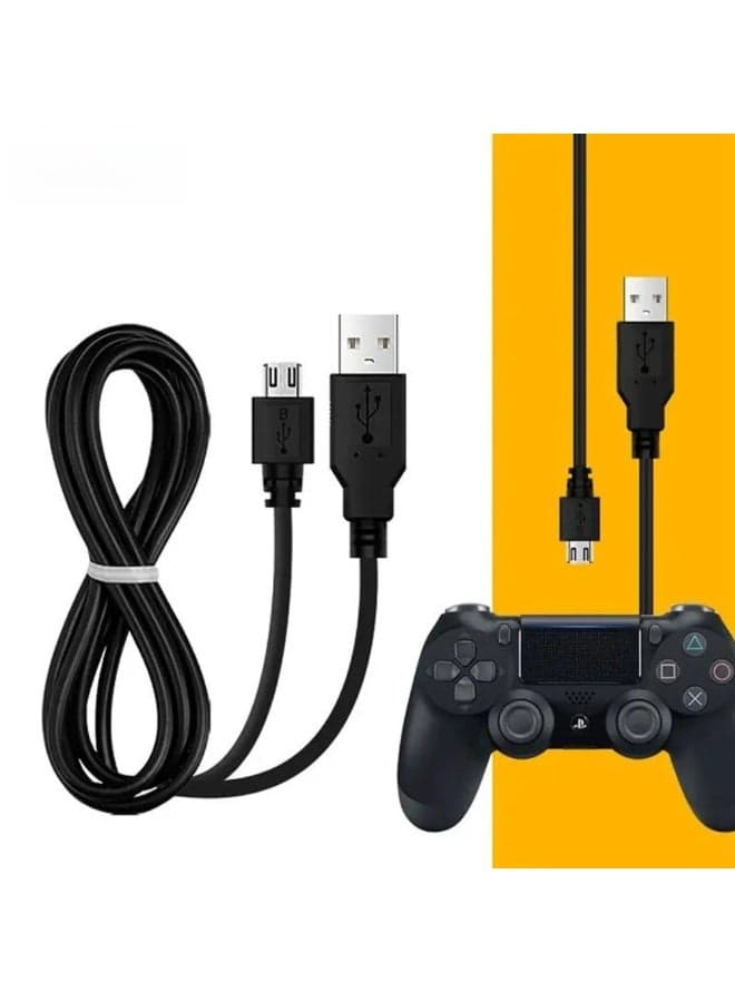 1.5m Charging Data Cable for PS4 Charging 2in 1 Cable Controller Data Games Handles Charger Cable for PS4 Video Game Chargers & Cables