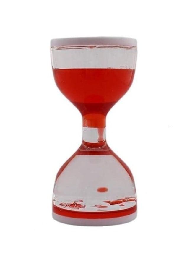 Liquid Timer - Acrylic Handheld Oil Timer,Calming Toys Stress Relief Desk Toys Desk Decor Water Timers Liquid Sensory.(red) Kitchen Timers
