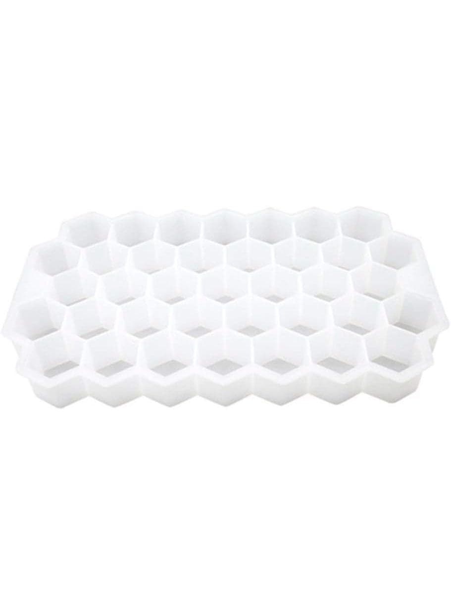 Honeycomb Ice Cube Mold – Food-Grade Silicone – White Ice Cube Trays