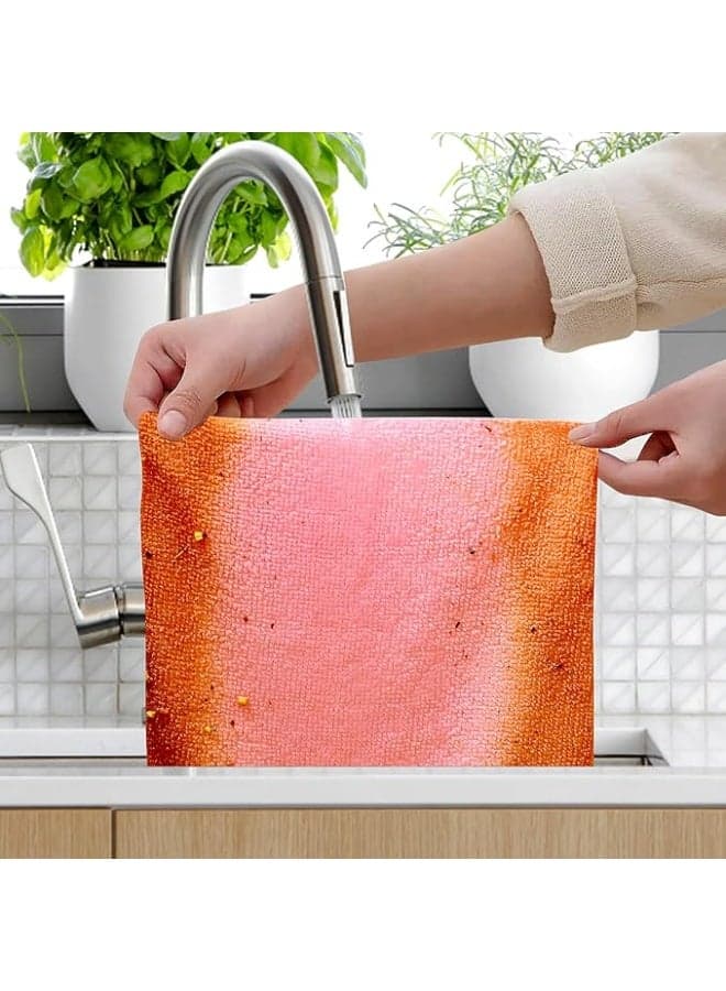 LeRoy microfiber cleaning cloths, multi-colored, 20.1 x 20.1 cm, pack of 20, low-lint, quick-drying, and super absorbent. (4)